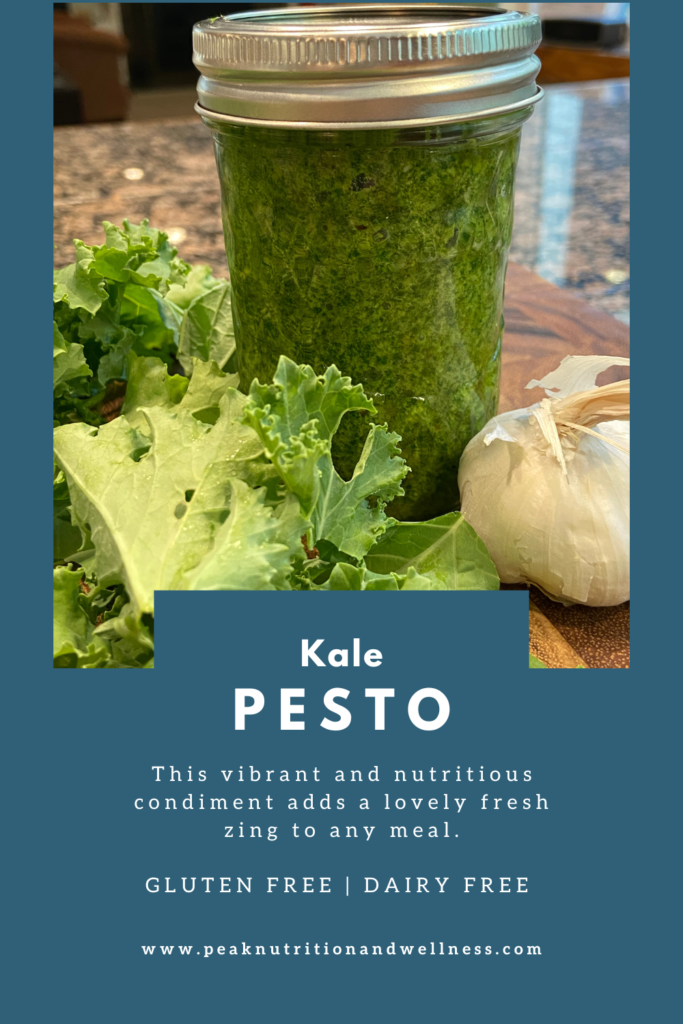 Kale Pesto (Gluten and Dairy Free)
